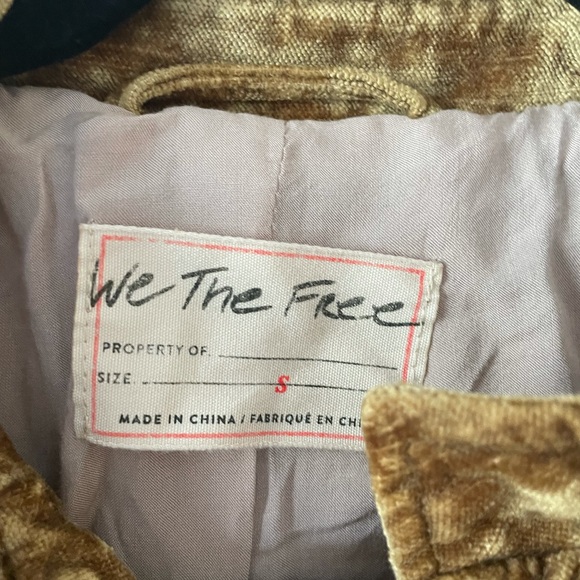 NEW FREE PEOPLE / DUSK TILL DAWN VELVET JACKET - Picture 4 of 5